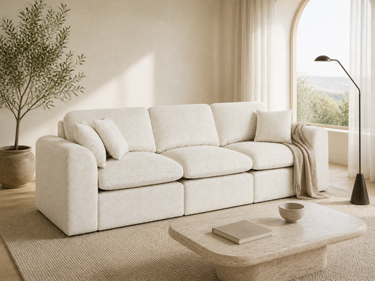 Cloud Modular 3-Seater Chaise Sofa